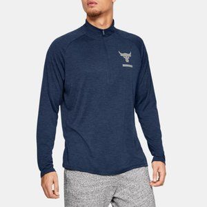 Under Armour Project Rock Blue Long Sleeve Shirt